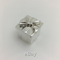 Tiffany & Co Sterling Silver Miniature Trinket Gift Box Jewelry Container