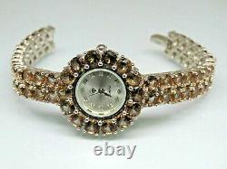 Turkish Handmade Jewelry 925 Sterling Silver Alexandrite Stone Women Wristwatch