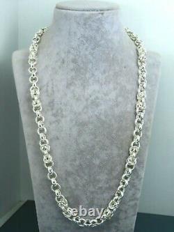 Turkish Handmade Jewelry 925 Sterling Silver Chain Design Men Necklace
