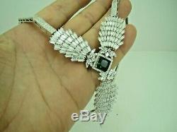 Turkish Handmade Jewelry 925 Sterling Silver Emerald Stone Ladies' Necklace