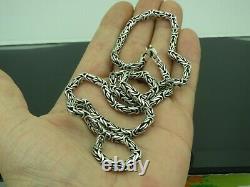 Turkish Handmade Jewelry 925 Sterling Silver King Chain Men Necklace