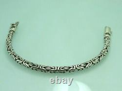 Turkish Handmade Jewelry 925 Sterling Silver King Design Men Bracelet
