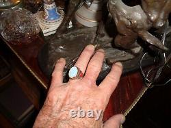 Turkish Handmade Jewelry 925 Sterling Silver Moonstone Men Ring Sz 11-gorgeous