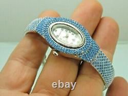 Turkish Handmade Jewelry 925 Sterling Silver Turquoise Stone Women Wristwatch