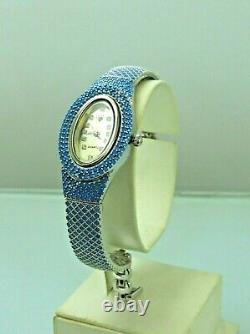 Turkish Handmade Jewelry 925 Sterling Silver Turquoise Stone Women Wristwatch