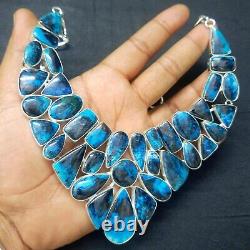 Turquoise Gemstone 925 Silver Plated Stunning Necklace Jewelry Gift for her