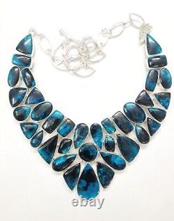 Turquoise Gemstone 925 Silver Plated Stunning Necklace Jewelry Gift for her