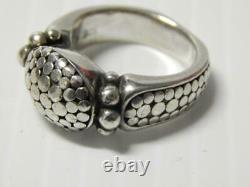 VINTAGE JOHN HARDY STERLING SILVER DOT RING sz6 MINT CONDITION GREAT GIFT