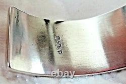 VTG Roderick Tenorio Relios Sterling Silver Bear Cuff Bracelet SM/AVG w Gift Box