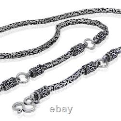 VY Jewelry 925 Solid Sterling Silver Necklace Chain Men Women Size 20 22 24 gift