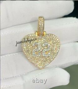 Valentine Gift Women's Custom Jewelry 2.1 Ct D/VVS Moissanite Pendant 925 Silver