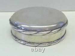 Vintage HECTOR AGUILAR Taxco 940 Sterling Silver Covered Box Table Jewelry Gift