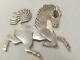 Vintage Navajo Indian Sterling Silver Turquoise Horse Pin Sgnd Xlnt Gift