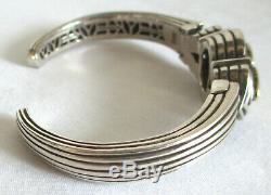Vintage Sterling Silver Designer Samuel Benham Citrine Gemstone Bracelet GIFT