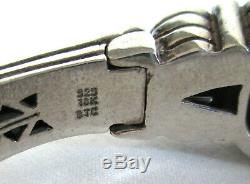 Vintage Sterling Silver Designer Samuel Benham Citrine Gemstone Bracelet GIFT