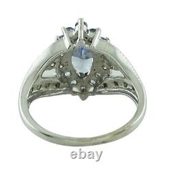 Wedding Gift For Her 925 Sterling Silver Tanzanite Gemstone Jewelry Ring Size 7