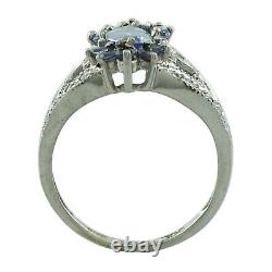 Wedding Gift For Her 925 Sterling Silver Tanzanite Gemstone Jewelry Ring Size 7