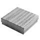 Wholesale 200 Silver Cotton Fill Jewelry Packaging Gift Boxes 3 1/2 x 3 1/2 x 1
