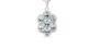 Woman 925 Sterling Silver Natural Aquamarine Pendant Fine Jewelry Gift For Her