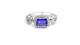 Woman 925 Sterling Silver Natural Tanzanite Ring Fine Jewelry Gift For Wife