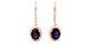 Woman 925 Sterling silver Natural Amethyst Earring Fine Jewelry Gift For Wife