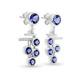 Woman 925 Sterling silver Natural Tanzanite Earring Fine Jewelry Gift For Mom