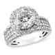 Women 925 Sterling Silver Moissanite Ring Jewelry Gift Size 6 Cts 3.7