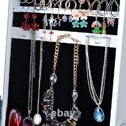 Women Full Mirror Fashion Simple Jewelry Storage Cabinet Christmas Gift