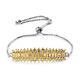 Women Jewelry Gift 925 Silver Bolo Bracelet Platinum Over Yellow Sapphire Ct 5.3