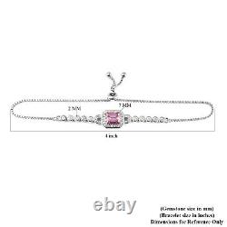 Women Jewelry Gift 925 Silver Bolo Bracelet Rhodium Over Moissanite Size 9 Ct 2