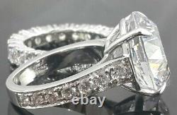 Womens 925 Sterling Silver Rings Band Solitaire Round Cut Jewelry Set Gift Her