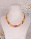 Yellow sapphires 4str precious gemstone beads necklace jewelry gift for her j66